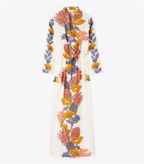 Printed Long Caftan: Women's Designer Coverups .